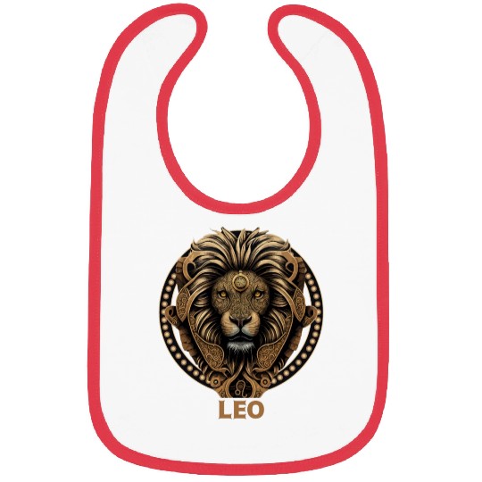 Leo Zodiac Astrology Symbol Lion Constellation Bibs