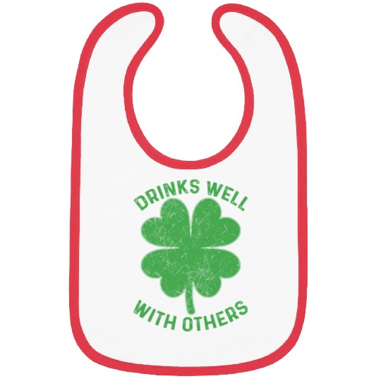 Drinks Well With Others Irish St Patricks Day Beer Bibs
