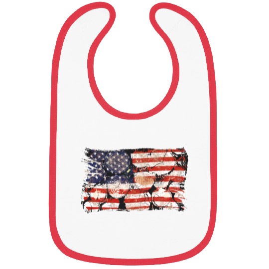 The Usa Flag Tree Trunks America Patriotism Bibs