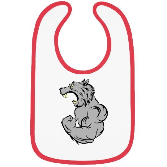 wolf beast 2 Bibs