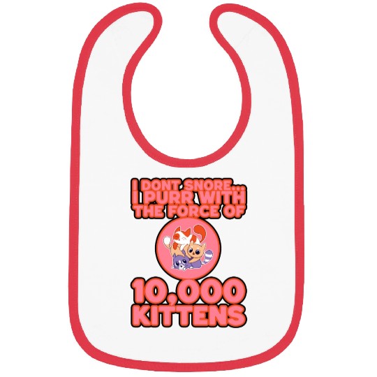 I Purr With The Force Of 10,000 Kittens 3 Bibs