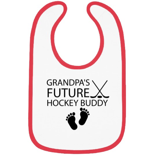 Grandpa's future hockey buddy Hockey Baby, Hockey Bibs