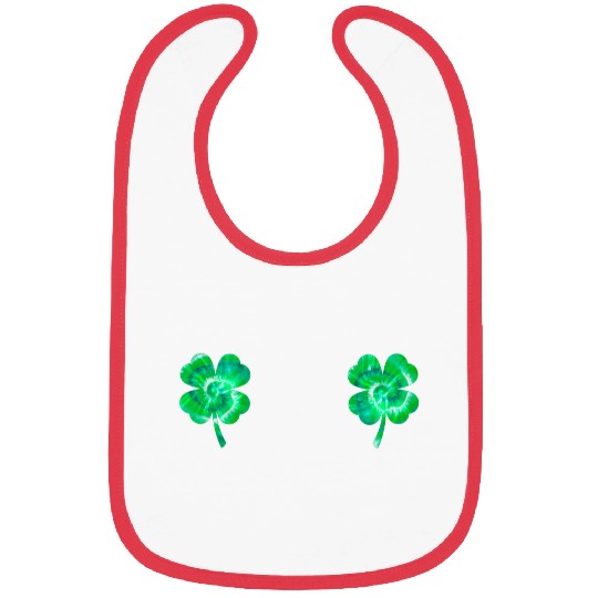 Shamrock Boobs Tie Dye Irish Boobies St Patricks Bibs