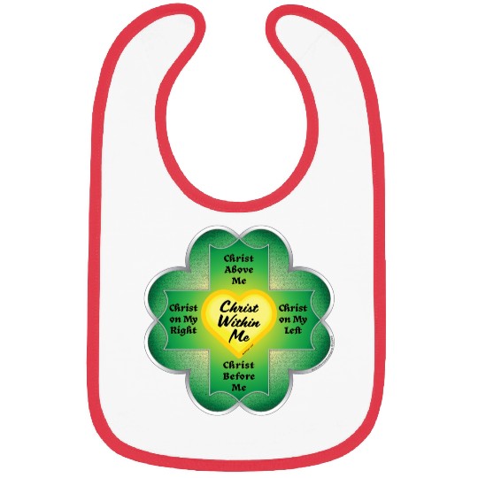 St Patrick's Breast Plate Shamrock Bibs