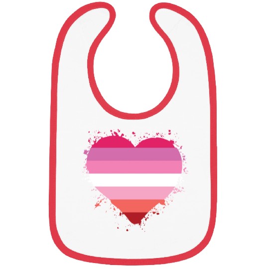 Pride LGBTQ heart Bibs