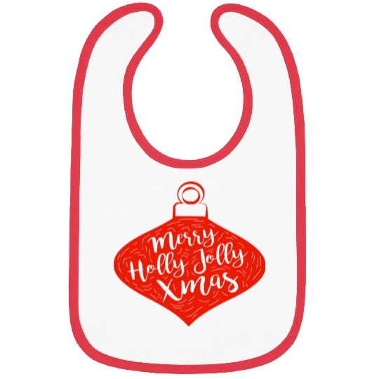 Merry Holly Jolly Xmas Bibs