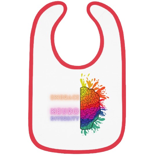 NEURODIVERSITY embrace brain awareness Bibs