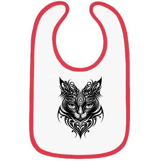 Cute Kittens In Tattoo Style Bibs