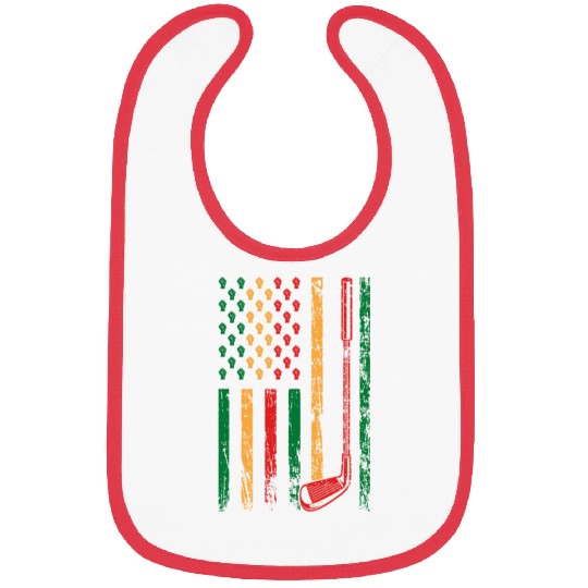 American Sports Flag Athletic Black Juneteenth Bibs