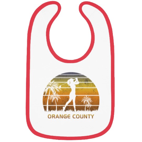 Retro Orange County Women's Golf Golfing Fan Bibs