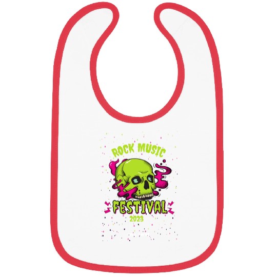 Skull Givin' Raspberry Dk , Rock music Bibs
