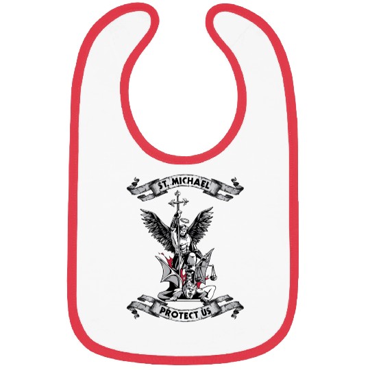 Archangel Saint Michael Protect Us Defend Us Long Bibs