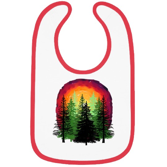 Forest sunrise sunset nature trees Bibs