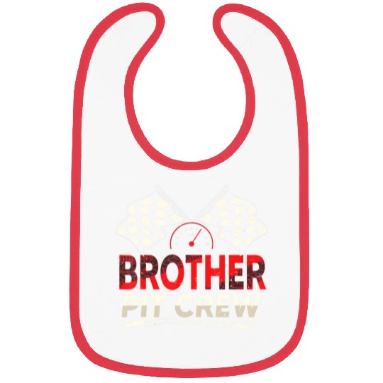 Funny Brother Pit Crew Race Car Lover Racing Famil Bibs