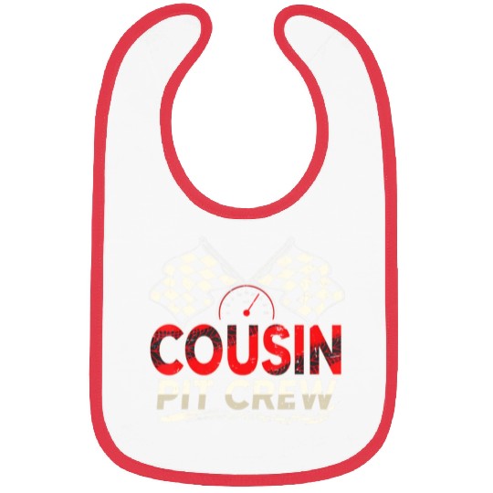 Funny Cousin Pit Crew Race Car Lover Racing Famil Bibs