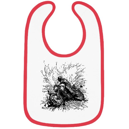 Racing Motorcycle Splash Style Bibs