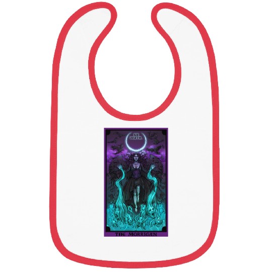 The Goddess Morrigan in Death Tarot Card Bibs