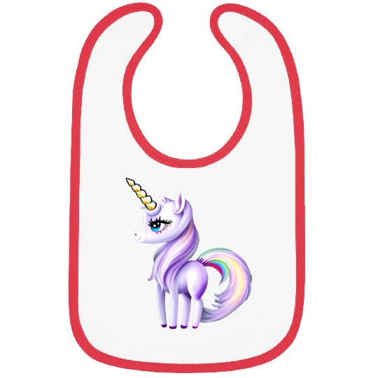 Pretty Unicorn Bibs