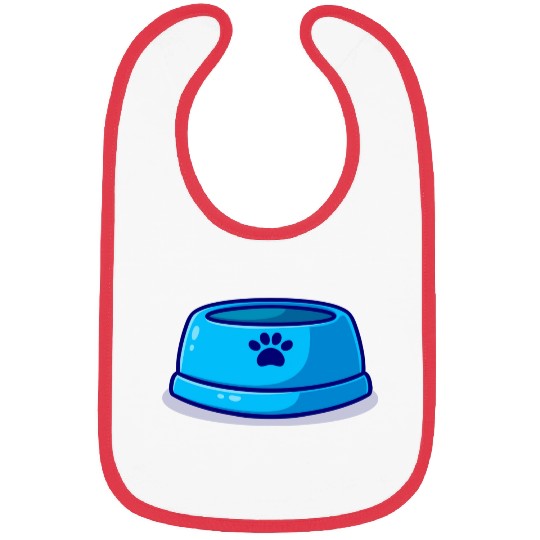pet bowl cartoon icon illustration Bibs