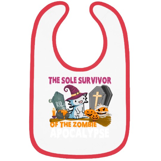 The Sole Survivor Of The Zombie Apocalypse Bibs