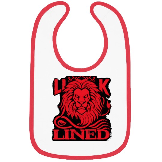 LINED LION Bibs