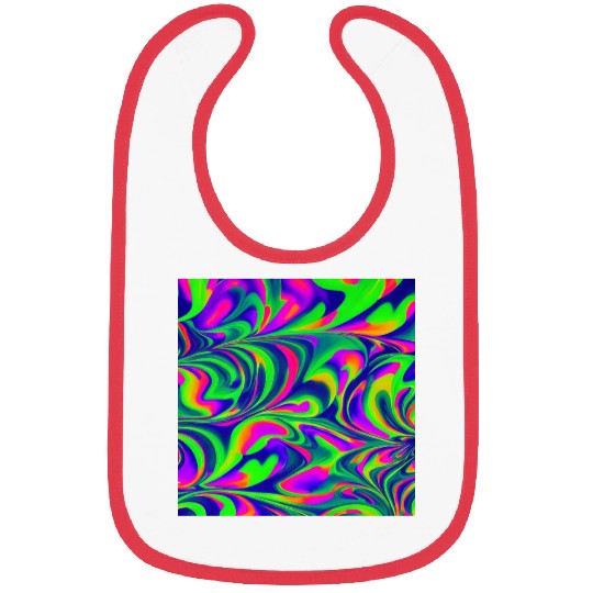 Colorful patterns rainbow pattern creative Bibs