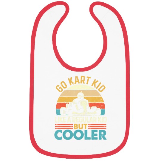 Go Kart Kid Retro Go Karting Go Cart Racing T Shi Bibs