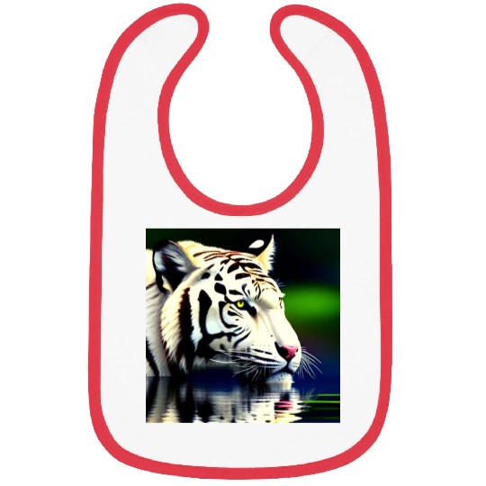 White Tiger Reflection Bibs