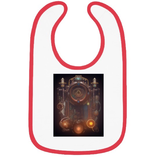 Steampunk AI design Bibs