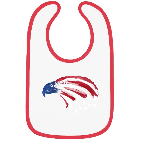 Bald Eagle Us Flag Colors Bibs