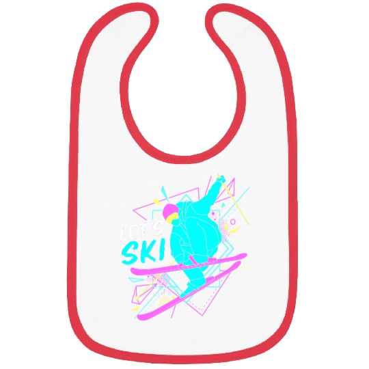 Retro 80s Skiing Lover Lets Ski Bibs