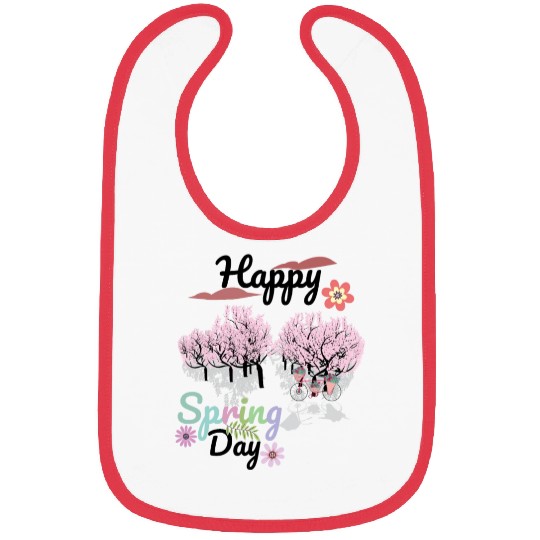 Seasons Greetings for Spring, Happy Spring Graphic Bibs