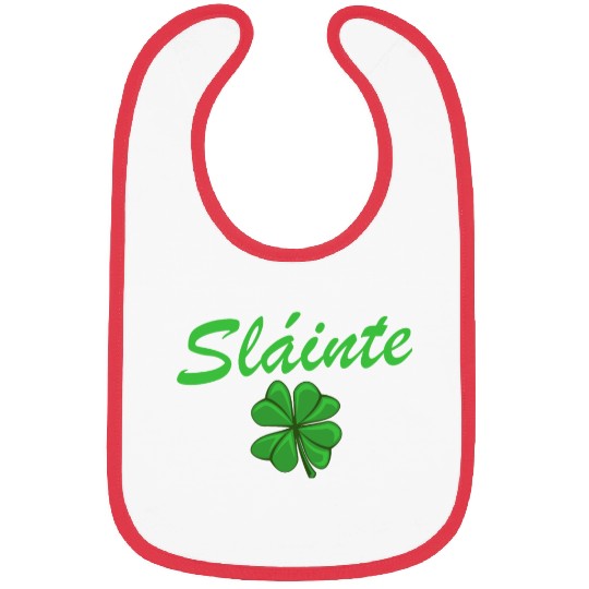 Slainte Shamrock Cheers Salute St. Patrick's Day Bibs
