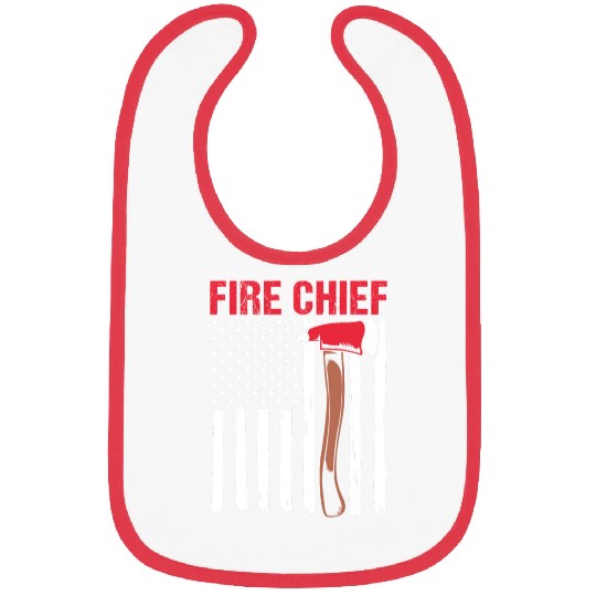 American Flag Patriotic Firefighter Fire Chief Bibs