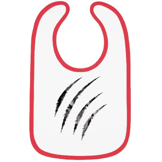 claws mark | Pack of Alpha Wolf were here Bibs