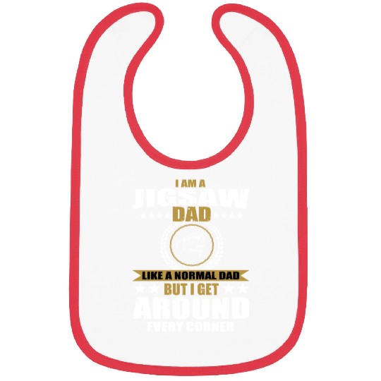 Funny Jigsaw Dad Apparel For Men And Fathers Day Bibs