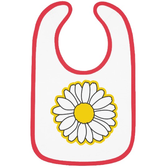 yellow daisy flower Bibs