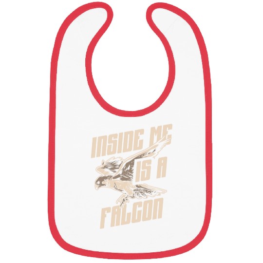 Inside Me Is A Falcon Bird Owner Falconry Bibs