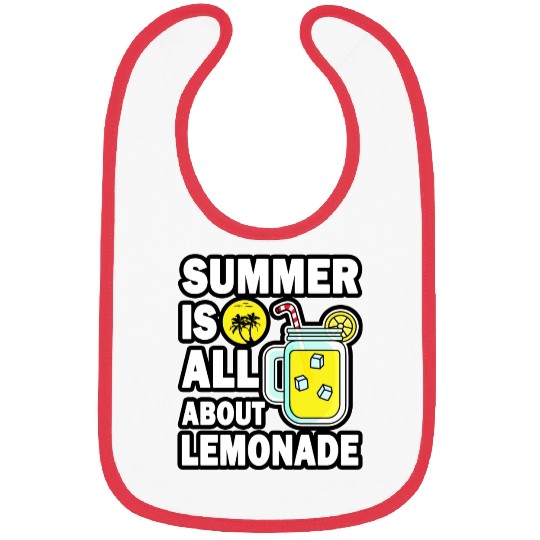 Lemonade Lover Summer Quote Bibs