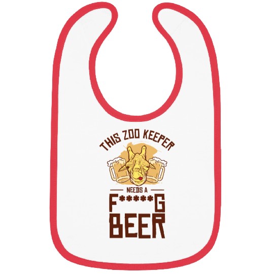 Zookeeper Drinking Beer Zookeeping Beer Lover Bibs