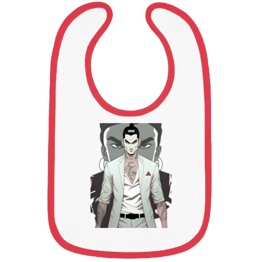 Japan Yakuza Greeny Face Bibs