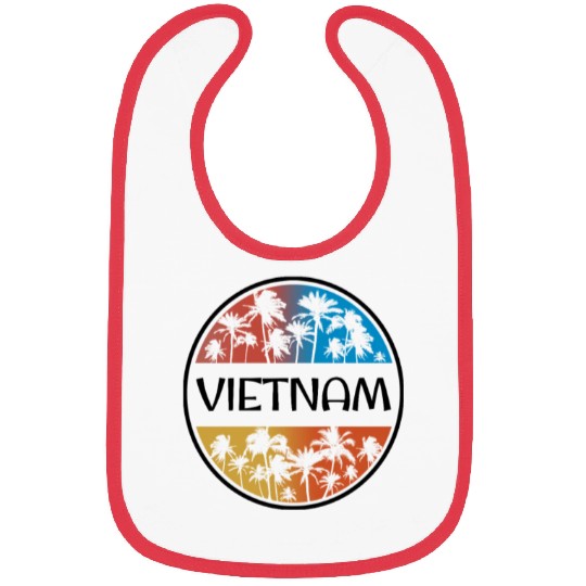 Vietnam Palm Tree Stylish Vacation Souvenir Bibs