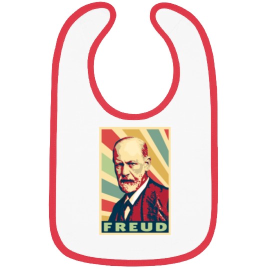 Sigmund Freud Vintage Colors Bibs