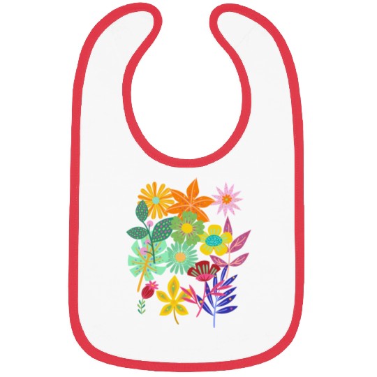 garden flowers Bibs