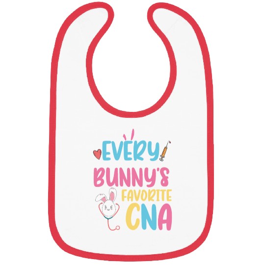 every bunny favorite cna funny easter Bibs