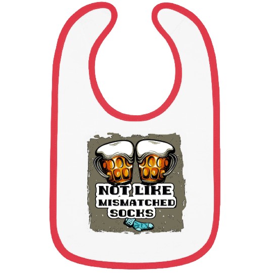 Not Like Mismatched Socks - Beer Lovers Bibs