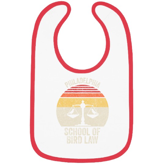Vintage Retro Philadelphia School Of Bird Law Funn Bibs