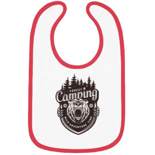 FOREST CAMPING WILD ADVENTURE TIME Bibs