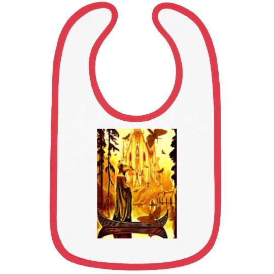 Trippy Demonic Animal Skull Figure On Boat Bibs