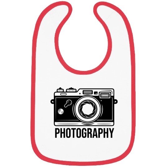 Funny Camera photography quote gift Bibs